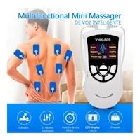 electro masajeador de pulso EMS muscular voz inteligente 8 electrodoss